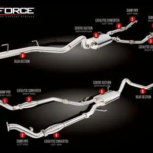 Toyota Landcruiser 200 Series V8 TD Turbo Back Exhaust System