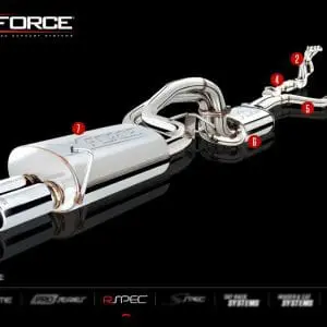 Ford Falcon BA BF V8 Sedan Varex Valved Cat Back Exhaust System