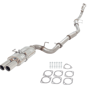 Nissan S15 3' Turbo Back System With Polished Twin Tip Rear