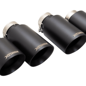 AUDI S3 8V Hatch VW GOLF R Black Exhaust Tips