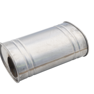 Raw 409 Stainless Steel 5x8x14Inch Resonator with 2.5Inch inlet