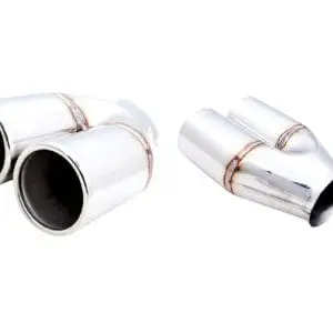 Twin 3" Outlet Y Piece Tip with 2.5" Inlet