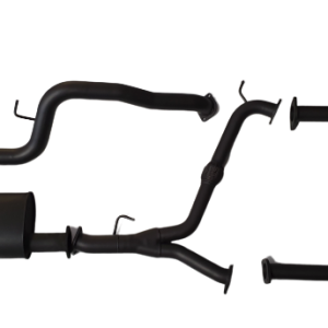 Hurricane - Twin 2.5" Into Single 3" Cat-back System - 409 Stainless Steel