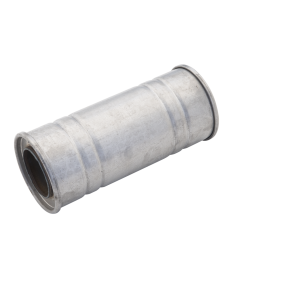 5Inch Round Straight Through Resonator 12Inch Long 3Inch Pipework
