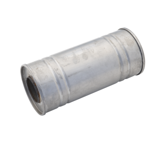 6Inch Round Straight Through Resonator 14Inch Long 2.5Inch Pipework