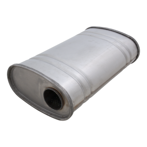 Raw 409 Stainless Steel 5x8x14Inch Resonator with 2Inch inlet