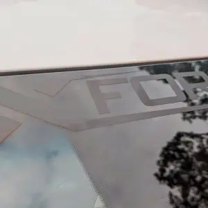 Xforce Matte Black Window Decal
