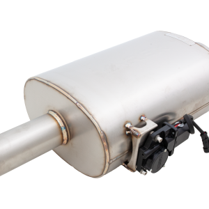 Oval 3Inch Varex Universal Muffler Side Mounted Motor