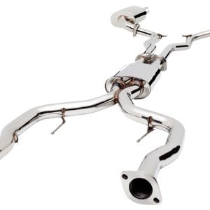 HSV E2 and E3 Twin 3Inch Cat Back Exhaust in Raw 409 Stainless Steel