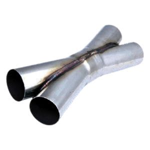2.5" X-Pipe in 409 Stainless Steel